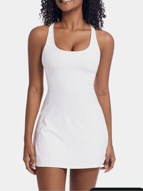 Amazon White Racerback Tank Dress